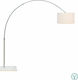 Globo Lighting La Nube Floor Lamp H203xW20cm. with Socket for Bulb E27 Silver