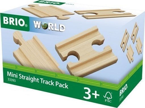 Brio Toys Mini Straight Track Pack Train 33393