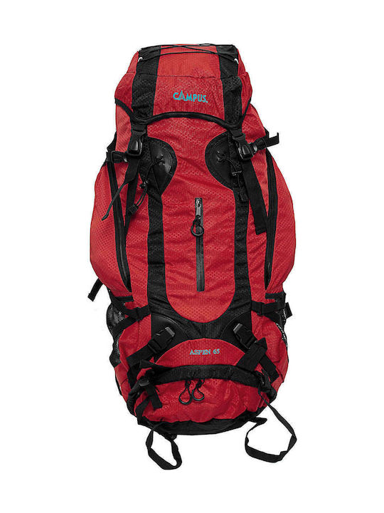 Campus Aspen 65 810-2008 Waterproof Mountaineering Backpack 65lt Κόκκινο/Μαύρο