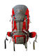 Campus Peak 810-9654 Waterproof Mountaineering Backpack 65lt Red 810-9654-9