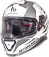 MT Thunder 3 SV Effect Gloss Perlmutt Weiß Silber Anthrazit Motorradhelm Vollgesicht ECE 22.05 mit Sunvisor