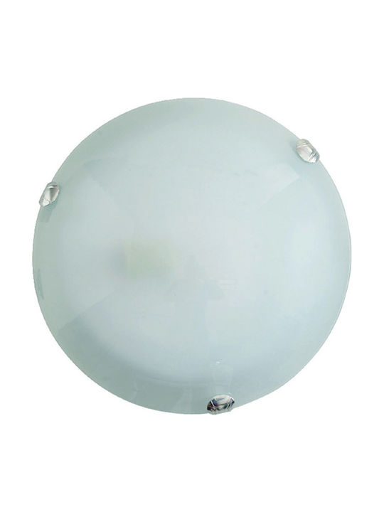 Aca Classic Metallic Ceiling Mount Light with Socket E27 in White color 30pcs