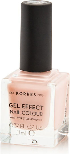 Korres Gel Effect Glossy Βερνίκι Νυχιών Μακράς Διαρκείας 4 Peony Pink 11ml