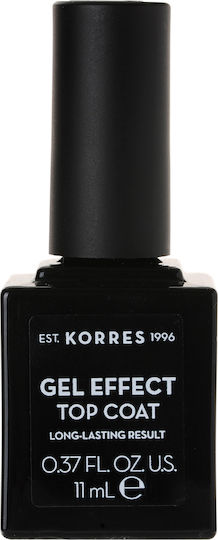 Korres Top Coat για Απλά Βερνίκια 11ml