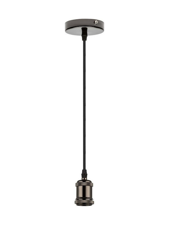 Globo Lighting Α16 Pendant Light Suspension for Socket E27 Black