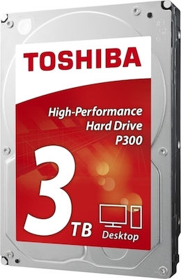 Toshiba P300 3TB HDD Σκληρός Δίσκος 3.5" SATA III 7200rpm με 64MB Cache για Desktop Bulk