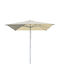 Professional Aluminum Squared Parasol Alu Ecru 2.2x2.2xH2.5m