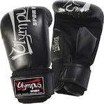 Olympus Sport Clima Cool Boxhandschuhe aus Leder für den Sandsack Schwarz