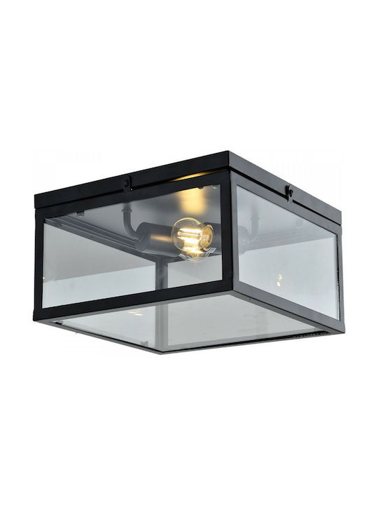 Inlight 42153Β Vintage Metalică Plafonieră de tavan cu Dulie E27 31buc Negru