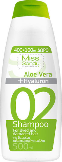 Miss Sandy Aloe Vera & Hyaluron Shampoos für Trocken Haare 500ml