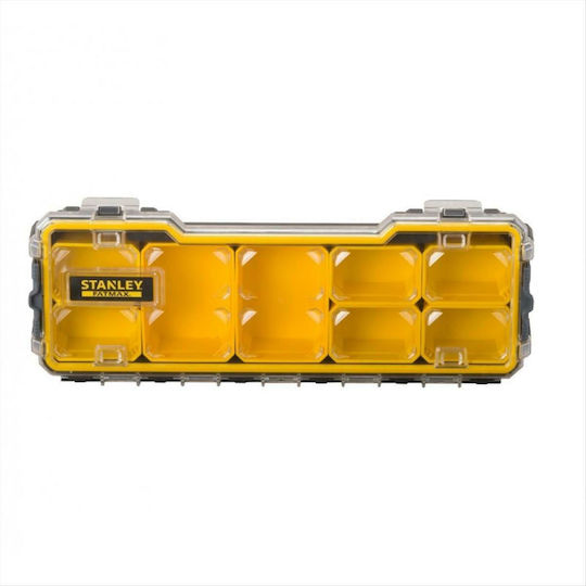 Stanley FatMax Pro Tool Compartment Organiser 8 Slot with Removable Box Yellow 43.2x15.2x6.4cm