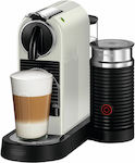 De'Longhi Citiz & Milk Pod Coffee Machine for Capsules Nespresso Pressure 19bar with Milk Frother White