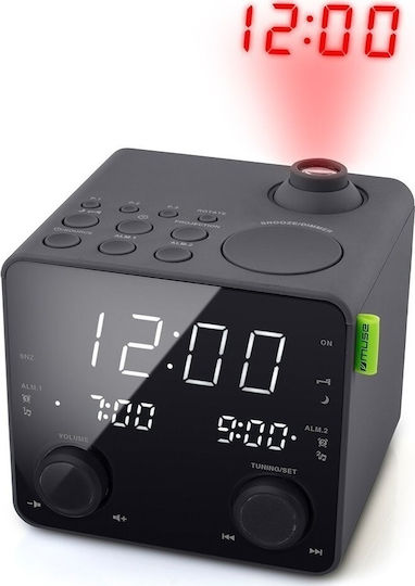 Muse M-189 P Tischuhr Digital LED mit Wecker & Tischuhr
