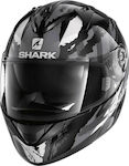 Shark Ridill Oxyd Black/Chrome/Anthracite Κράνος Μηχανής Full Face 1550gr με Sunvisor