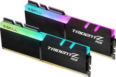 G.Skill Trident Z RGB 32GB DDR4 RAM με 2 Modules (2x16GB) και Ταχύτητα 2400 για Desktop