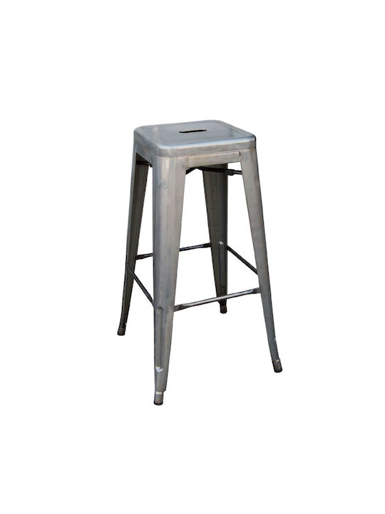 Metallic Stool for Bar Outdoor Relix Gray 1pcs ...