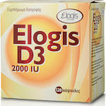 Elogis Pharma Vitamin D3 Vitamin für Unterstützung des Immunsystems 2000iu 120 Mützen