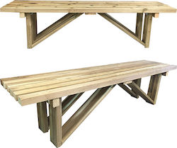 Пейка За Външно Ползване Дървен 150x40x38см