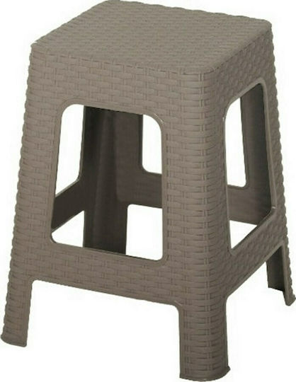 Σκαμπό Εξωτερικού Χώρου Rattan Καραμέλα 28.5x28.5x45cm
