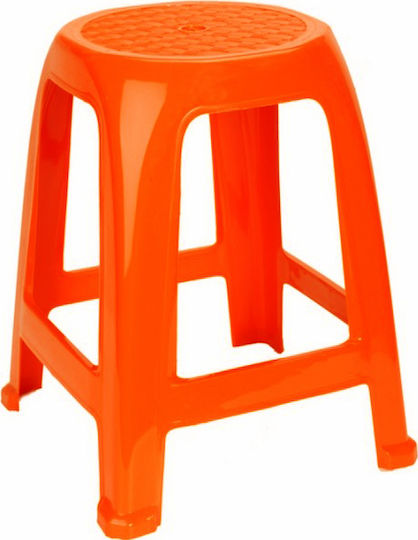 Plastic Garden Stool Plastic Garden Stool Tied Orange Orange