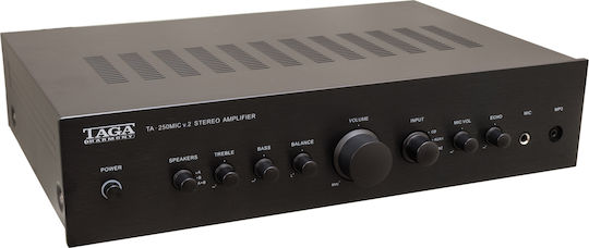 Taga Harmony TA-250MIC v.2 Ολοκληρωμένος Ενισχυτής Hi-Fi Stereo 50W/4Ω 40W/8Ω Μαύρος