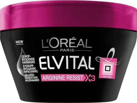 L'Oreal Paris Elvive Full Resist Arginine Μάσκα Μαλλιών για Λάμψη 300ml
