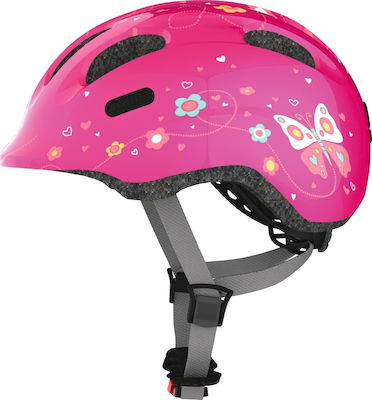 Abus Smiley 2.0 Kids' Helmet for City Bike Pink Butterfly