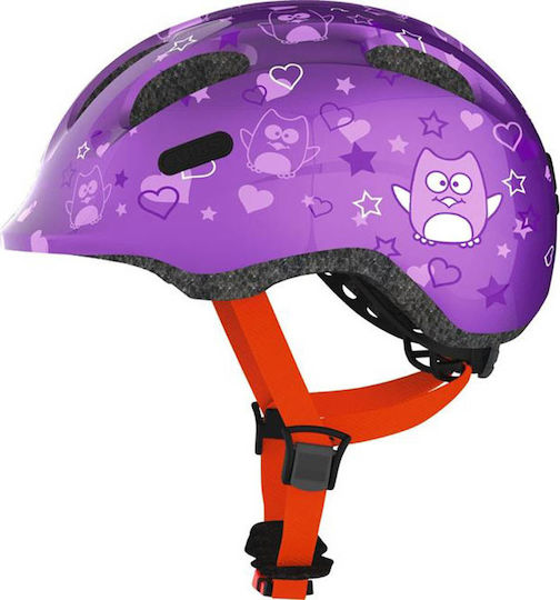 Abus Smiley 2.0 Cască pentru biciclete / trotinete pentru copii Orașului Purple Star