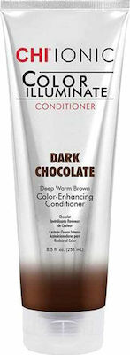 CHI Ionic Color Illuminate Dark Chocolate Conditioner για Προστασία Χρώματος για Βαμμένα Μαλλιά 250ml