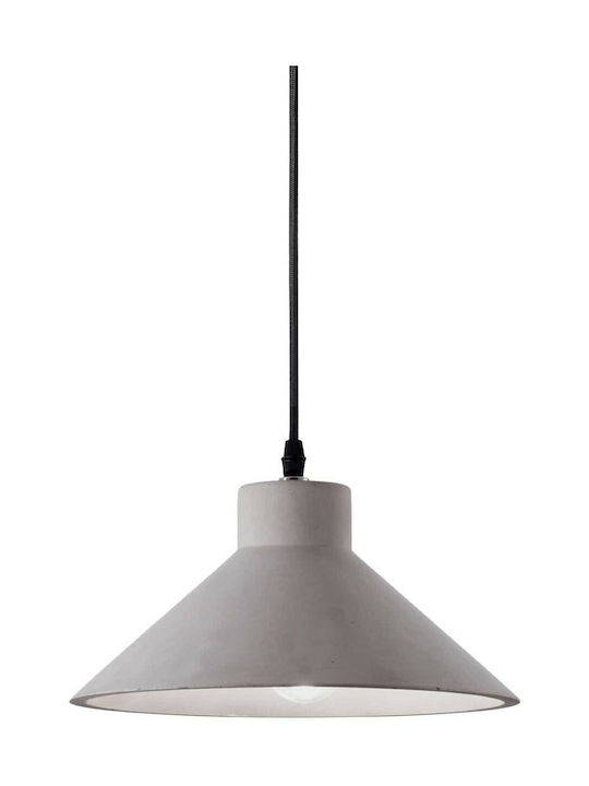 Ideal Lux OIL-6 SP1 Pendant Light Suspension for Socket E27 Gray