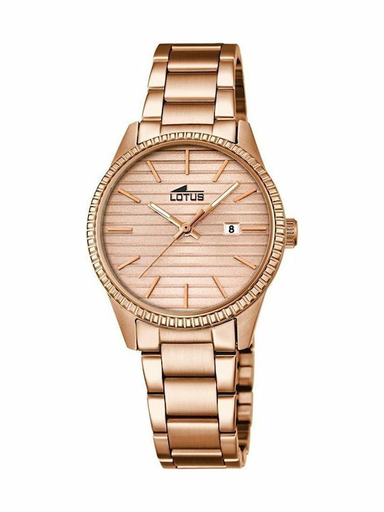 Lotus Watches Ceas de Damă cu Rose Gold Brățară Metalică