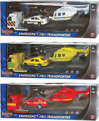 AS Teamsterz Emergency Heli Transporter Hubschrauber für 3+ Jahre alt+ Jahre