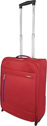 Diplomat The Cabin55 Cabin Travel Suitcase Fabric Red with 2 Wheels Height 55cm