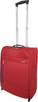 Diplomat The Cabin55 Cabin Travel Suitcase Fabric Red with 2 Wheels Height 55cm