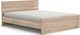 Norton Κρεβάτι Διπλό από Μασίφ Ξύλο για Στρώμα 140x200cm