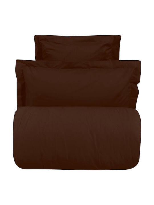 Das Home Casual 952 Σετ Μαξιλαροθήκες Oxford Καφέ 50x70εκ.