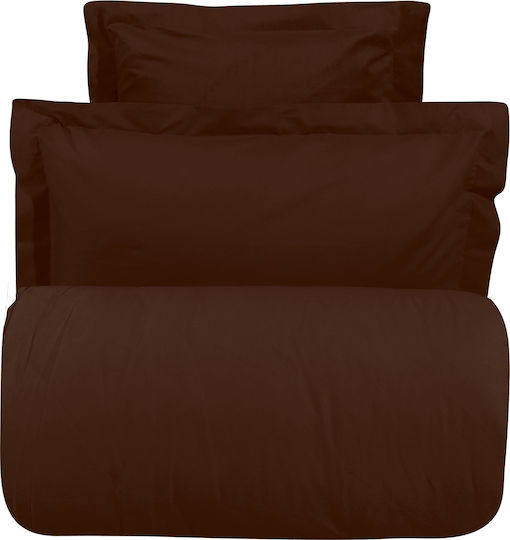 Das Home Casual 952 Σετ Μαξιλαροθήκες Oxford Καφέ 50x70εκ.
