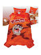 Viopros Taz Kinder Kissenbezüge Set 50x70cm Orange