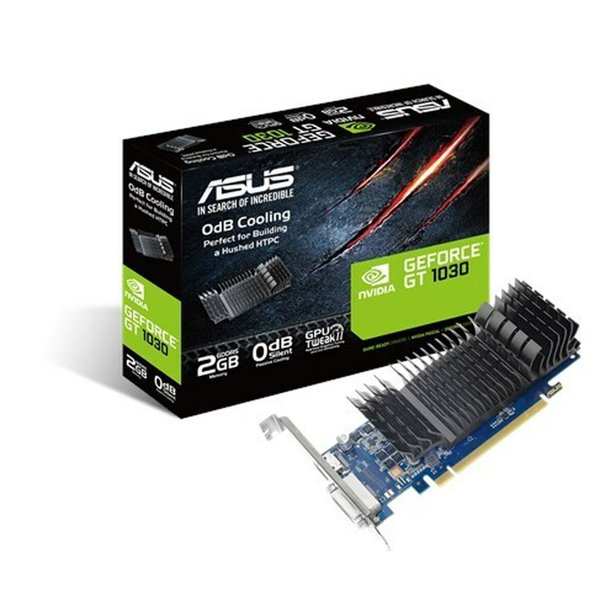 Asus GeForce GT 1030 2GB GDDR5 LP Silent with Brackets Κάρτα Γραφικών