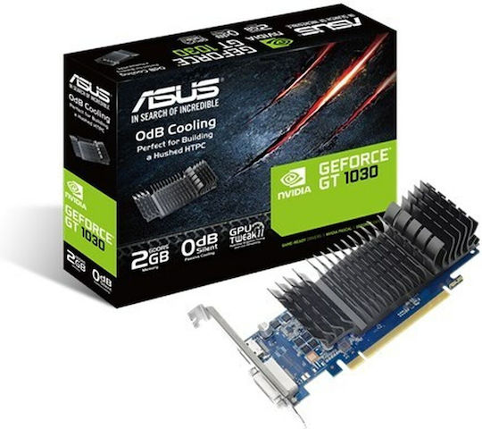 Asus GeForce GT 1030 2GB GDDR5 LP Silent with Brackets Κάρτα Γραφικών