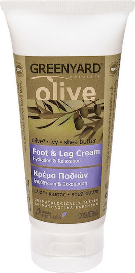 Greenyard Fuß- und Beincreme Shea Butter Feuchtigkeitsspendende Fußcreme 100ml