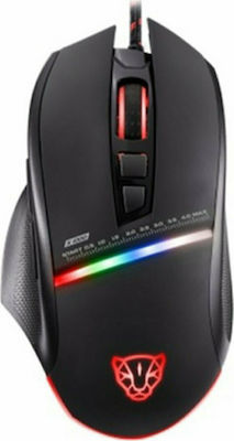 Motospeed V10 RGB Gaming Gaming Maus 4000 DPI Schwarz