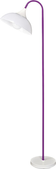 Perenz Floor Lamp H180xW30cm. with Socket for Bulb E27 Purple