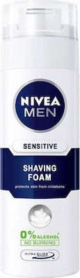 Nivea Men Sensitive 0% Alchohol Shaving Foam for Sensitive Skin 250ml