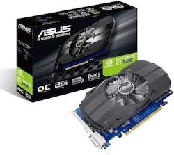 Asus GeForce GT 1030 2GB GDDR5 OC Κάρτα Γραφικών