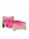 Smile Kids Bed Semi Double Pink for Mattress 110x190cm