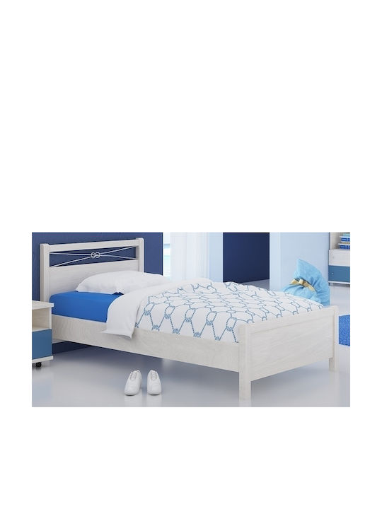 left strip Grafting Παιδικό Κρεβάτι Ημίδιπλο για Στρώμα 110x190cm Λευκό Ρόδος 3 1717 |  Skroutz.gr