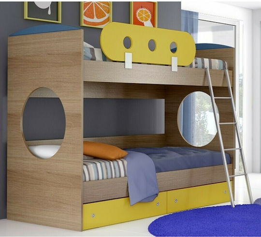 Κύκλος 2 Κουκέτα Μονή για Στρώμα 90x190cm Κύκλος 2 Κουκέτα Μονή για Στρώμα 90x190cm