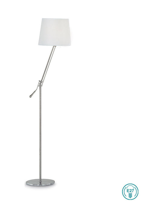 Ideal Lux Regol Floor Lamp H163xW32cm. with Socket for Bulb E27 White