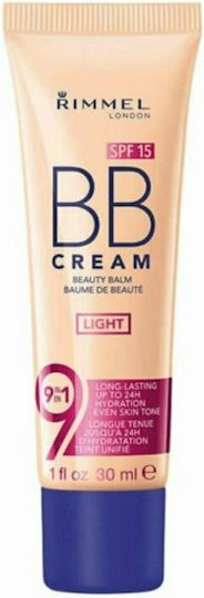 Rimmel London BB Cream 9 in 1 SPF15 Light Cremă Față de zi cu SPF15 30ml